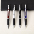 Office Holiday Customized Logo High-end Ballpoint Pen Creative Aluminum Rod Press Metal Ball Pen Triangle Pen